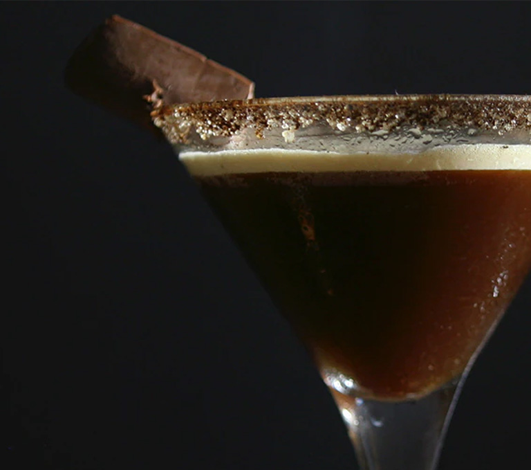 Espresso Martini with coffee